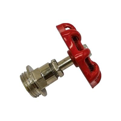 China DIY Home Decoration 1/2 Inch 3/4 Inch Red Decoration Valve Iron Pipe Fittings Plot Industry Style Handle Red Hand Wheel for sale