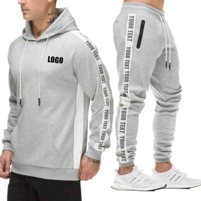 China Customized Mens Sportswear Side Breathable Stripe Printing Mens Sportswear Training Jogging Suit for sale