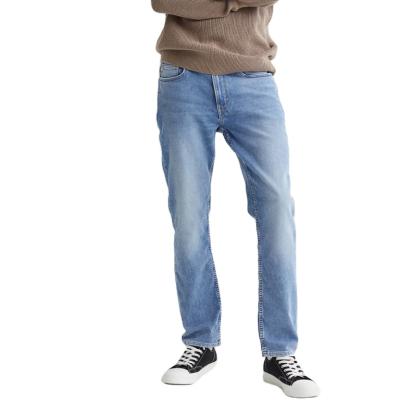 China Custom Made Mens Jeans Cotton Denim Straight Leg Anti-Static Plus Size Mens Jeans for sale