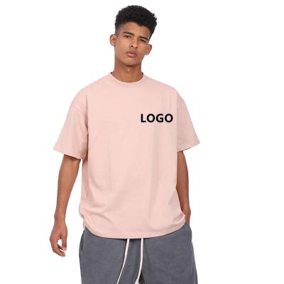 China parride Customized Oversized Loose Reflective Print Men's High Street Heavy T-shirt Short Sleeve T-shirt for sale