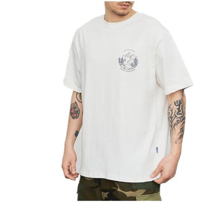 China New 2021 men's letter printing street of the popular logo breathable summer T-shirt short sleeve plus size T-shirt for sale