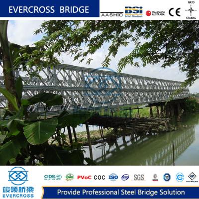 China Steel Construction Compact 200 Bailey Bridge Double Deck Q355B With Single Lane for sale