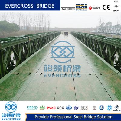 China Portable Steel Bailey Bridge ASTM Gr65 Temporary Bailey Bridge for sale