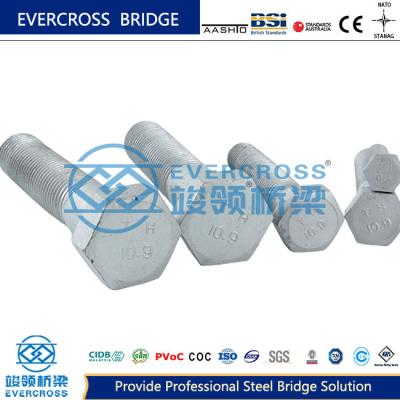 China AS/NZS1252 Hot Galvanized High Strength Structural Bolt for Long Life Bailey Bridge for sale