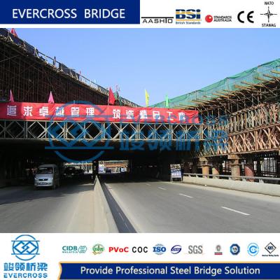 China Bailey Type Bridge Scaffolding 3m-60m Height And Long Term Epoxy Zinc-Rich Kit Painting for sale