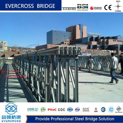 China Modular Truss Steel Structures Bailey Type Bridge Strong Sturdy for sale