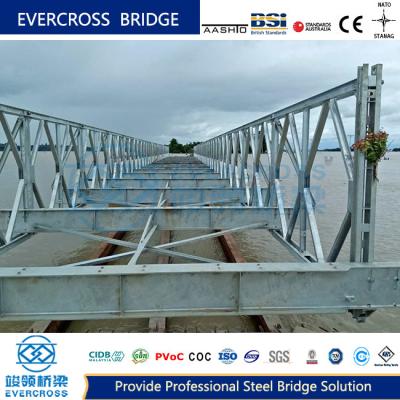 China Steel Deck Temporary Bailey Bridge Construction for sale