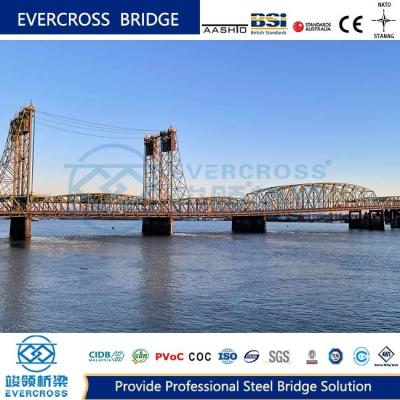 China GB Q355B Large Span Steel Truss Bridge For Railway Steel Bridge WIth Long Life for sale