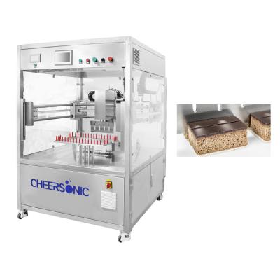 China Viable Bakery Machine Viable Ultrasonic Frozen Cake Cheese Slicing Slicing Machine Mousse Cake Cutter System for sale