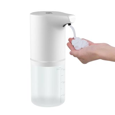 China Foam Hot Selling Dispenser 350ML ABS Portable White Hand Soap Shampoo Dispenser Automatic Soap Dispenser for sale