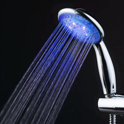 China Without Switch Pressure Temperature Control Bathroom Water-Water-Saving Strong LED Shower Head With 3 Color for sale