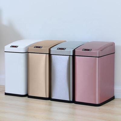 China Sustainable Intelligent High Quality Touchless Trash Can Customized High End Inductive Trash Can Trash Can for sale