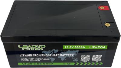 Κίνα Έξυπνη Bluetooth 12.8V LiFePO4 μπαταρία 12V 300Ah επαναφορτιζόμενες μπαταρίες με θήκη IP66 ABS προς πώληση