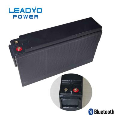 China Slimline Lithium-Batterie 12V 100Ah mit Bluetooth Front Terminal zu verkaufen