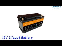 100Ah 12V Lifepo4 Battery Phosphate Smart BMS Screwable Black Lightweight