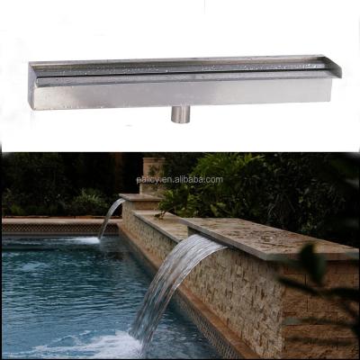 China Eco-friendly 304 Stainless Steel Swimming Pool Water Curtain Wall Fountain Outdoor Gardening Waterfalls for sale