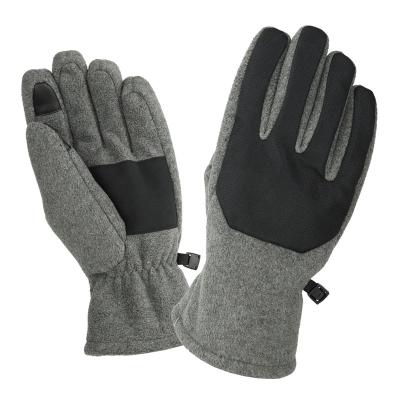 China Warm Insulated Touch Screen Gloves Comfortable/Warm Fleece Windproof Glove With Oxford Knuckle For MEN'S Winter Wear for sale