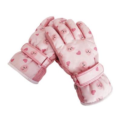 China Child Water Repellent Cold Weather Ski Gloves For Kids Super Window Access Memory And Soft Insulated Gloves For Outdoor Sports for sale