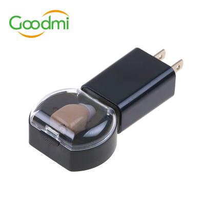 China Factory price mini rechargeable small invisible in ear sound amplifier hearing aid for deaf GM-900CF for sale