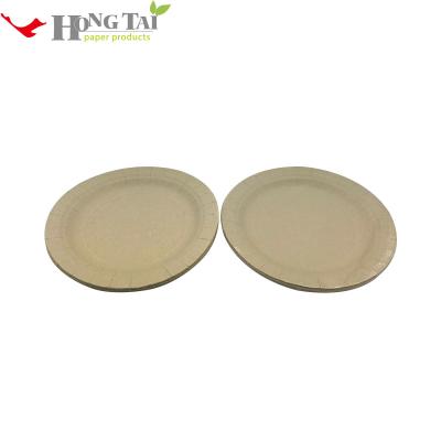 China Eco-Friendly Disposable Compostable Fibers Disposable Bamboo Birthday Paper Dinner Plates for sale