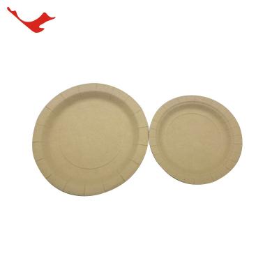 China Bamoo Product Bamboo Custom Biodegradable Disposable Fiber Paper Dinner Dishes for sale