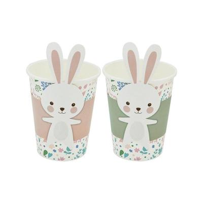 China Wholesale Cartoon Disposable Cheap Kids Paper Cups Porcelain Cute Paper Cup for sale