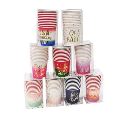 China Disposable Manufacturer In China Personalized Logo Eco Friendly Disposable Paper Custom Cups For Cold Drink for sale