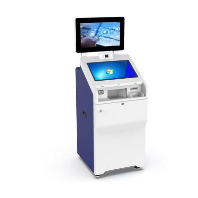 China Hospitals Ticket Booths Double Booths Banks Property OEM Factory Stand Self Order Payment Screen Display Kiosk for sale