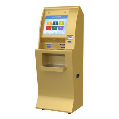 China 17 inch indoor self service card dispenser paymentt kiosk with printer scanner and camera for sale