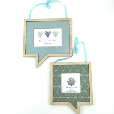 China Eco-friendly Handmade Wall Hanging Wooden Photo Frame for sale