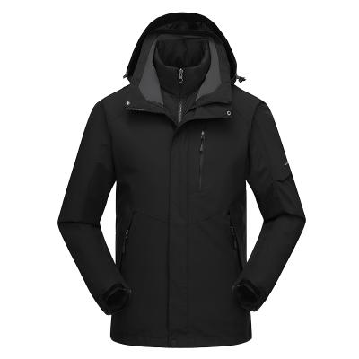 China QUICK DRY 2 pieces set, black color, men's jackets with hood for winter and autumn for sale