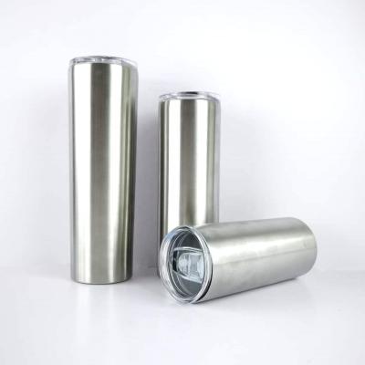 China PORTABLE 20 oz Tumbler Stainless Steel Skinny Tumbler Bulk Double Walled Metal Tumblers With Lid for sale