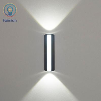 China 20W IP65 Eco-friendly Decorative Outdoor Wall Lighting Modern Outdoor Indoor Courtyard Aluminum Through Outdoor LED Wall Light For Home for sale