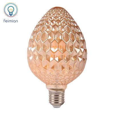 China High Brightness Cheap Price LED Light Bulb Filament Bulbs Decoration Strawberry Shape Edison Bulb for sale