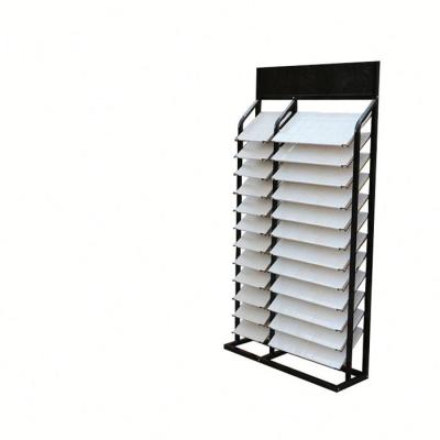 China Furniture Store New Product Waterfall Tile Display Rack For Wooden Flooring Display for sale