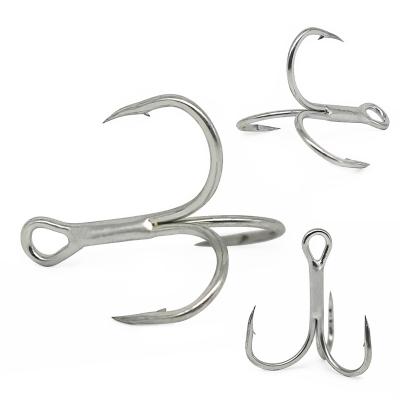 China Fishhook Fishing Hook Stainless Steel Building Treble Hooks Around Bent Saltwater Bass Tackle Tools for sale