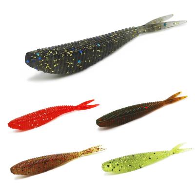 China Cheap Vivid Fish Action Lure Vibraphone Swimming Soft Shads Fishing Soft Silicon Lure 6cm Vibration Fishing Lure for sale