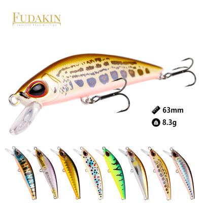 China ABS Plastic 63mm Floating 3d Eye Lure Minnow Baits Custom 8 Colors Hard Fishing Tackle for sale