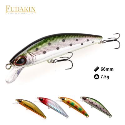 China ABS Plastic Custom 4 Colors Baits Floating Minnow Baits Good Quality For Bass for sale