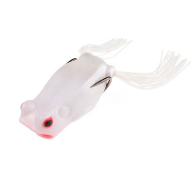 China Realistic Vivid Fish Action 6cm Swimbait 3D Eye Softbait 4 Colors Plastic Bait Artificial Topwater Frog Fishing Lure Worm Lures for sale