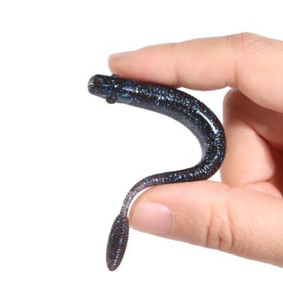 China Hot Selling Vivid Fish Action Brown Lures 5g Soft Plastic Worm Tail Swimbait For Saltwater for sale