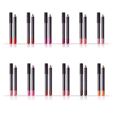 China Waterproof 12 Color Lip Liner Private Label No Logo Waterproof OEM Makeup Tools Multi Type Item Beauty Pencil Feature Shape Original Care GUA for sale