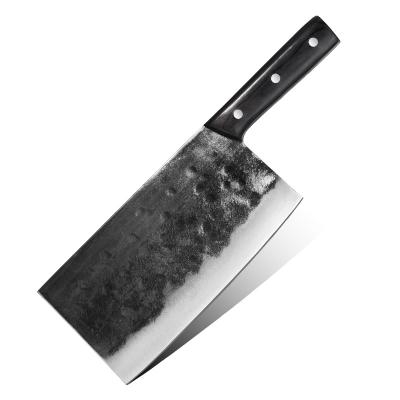 China Sustainable wholesales 4Cr13 stainless steel butcher pakkawood chinese cleaver chef knife for sale