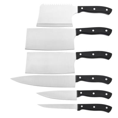 China RUITAI 2020 Viable Hot Selling Food Grade Black 3Cr13 Professional ABS Plastic Kitchen Knife Set for sale