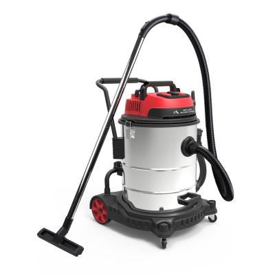 China Cyclone Technology 80L 3400W Commercial Electric Wet Dry Vacuum Cleaners With Water Drain Hole With Timing Power Socket for sale