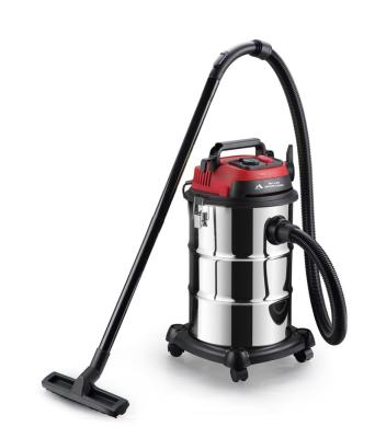 China Cyclone Technology 2200W/30L Electric Wet And Dry Vacuum Cleaners With Power Socket With Fan Function Metal Tank for sale