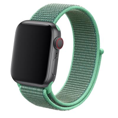 China Replacement Breathable Sports Buckle Fabric HY 100+Colors Nylon Fabric Strap Band For Apple Watch 1 2 3 4 5 6 7 for sale