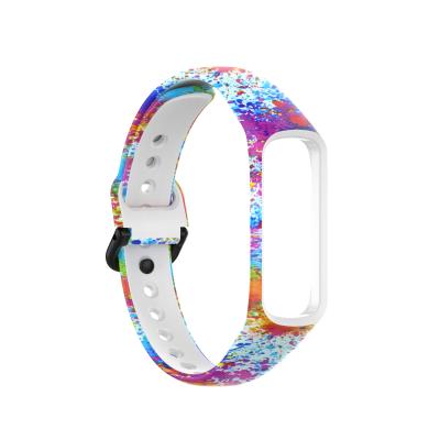 China Soft Silicone Silicone Straps For Samsung Galaxy Fit Bracelet 2 Replacement Sports Smart Watch Band SM-R220 For Samsung Galaxy Fit2 for sale