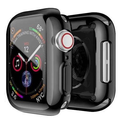 China Custom Clear 45mm Clear TPU Protective Soft Watch Case 41mm Full Tpu For Iwatch Apple Se 6 5 7 4 3 2 1 for sale