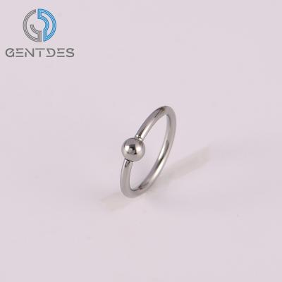 China Fashionable Indian Nose Ring Closed Mouth Nose Rings by G23 Gem Captive Bead Rings FASHIONABLE Titanium Circle Nose Rings for Women Pierced Nose Rings for sale